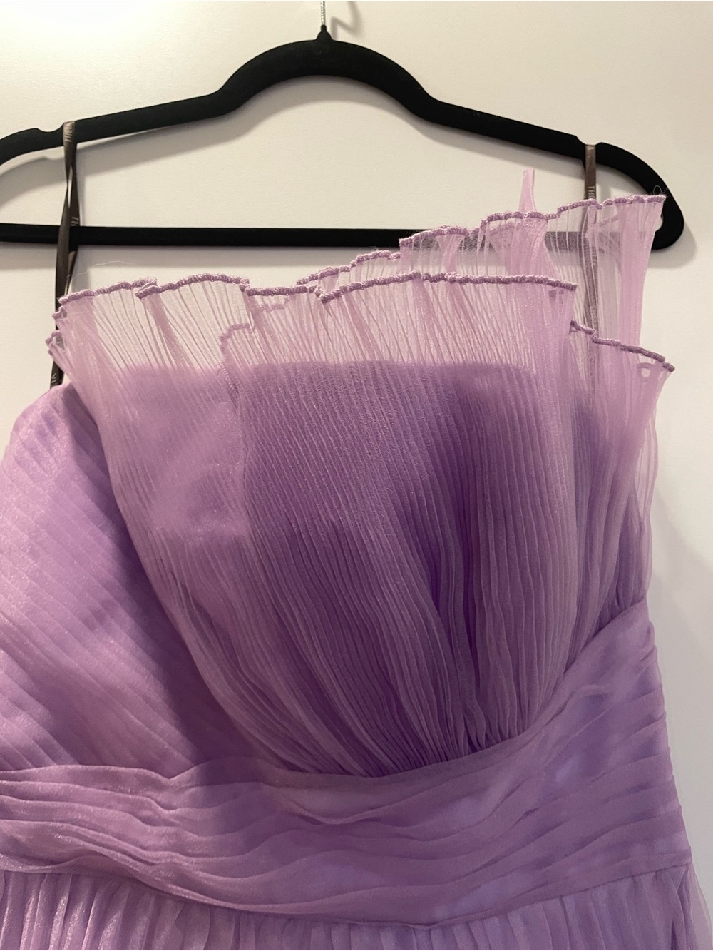 NWT Theia Couture brand Lilac Pleated formal Dress- 4
